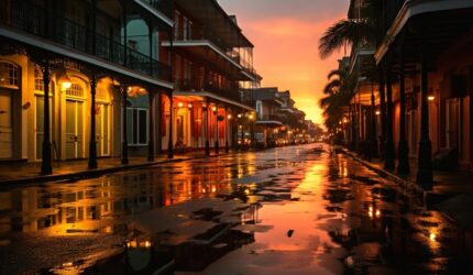 Sunset in New Orleans